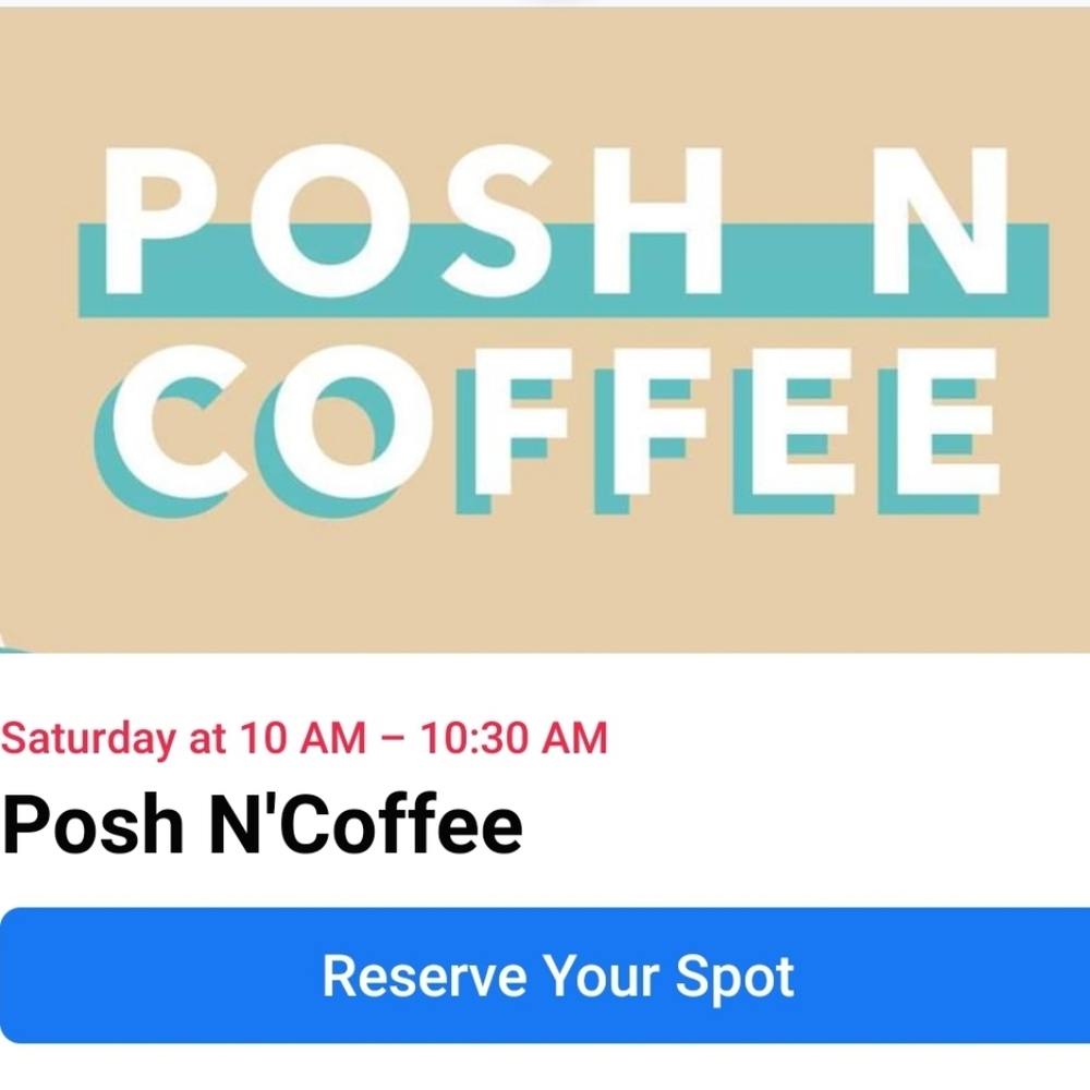 Join me for Coffee this Saturday!